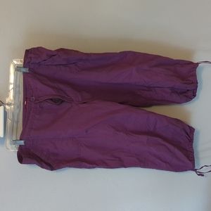 Merona purple cargo capris